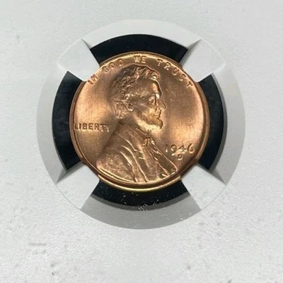 1946 LINCOLN WHEAT CENT ~ NGC MS 65 RD ~BEAUTIFUL COIN~REF#98-151 - Image 1 of 4