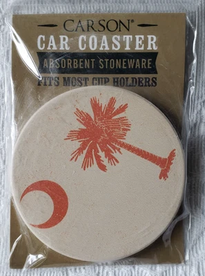 Автомобильные горки Carson абсорбент керамика пальметто дерево полумесяц оранжевый SC - Изображение 1 из 4