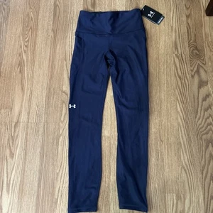 Woman's Under Armour Compression High-Rise Blue Ankle Leggings XS NEW - Picture 1 of 7