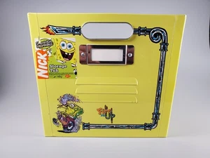 2006 Nickelodeon SpongeBob Tin Metal Storage Bin Box Container Locker Cubby - Picture 1 of 17