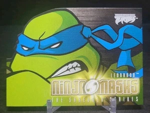 Leonardo Ninja Mask #4 RARE SP Teenage Mutant Ninja Turtles TMNT die-cut - Picture 1 of 2