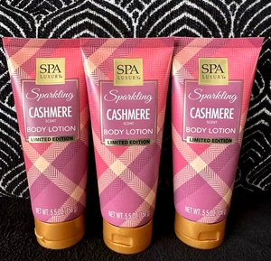 3er-Pack SPA LUXUS FUNKELNDER KASCHMIRDUFT HAND- & KÖRPERLOTION LIMITIERTE AUFLAGE 5,5 Unzen - Bild 1 von 8