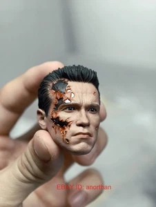 Hot Toys DX46 Terminator 2 T-800 2.0 Battle Damaged 1/6 Head Sculpt Accessories - Picture 1 of 4