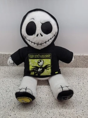 Pelúcia com capuz BUILD-A-BEAR Nightmare Before Christmas Jack Skellington - Imagem 1 de 4