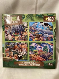 Kinder Master Pieces Tier Planet 4 - 100 Stück Puzzle - Bild 1 von 3