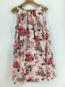 Billie & Blossom Dorothy Perkins Womens Dress Size 14 Pink Floral Botanical - Picture 1 of 9