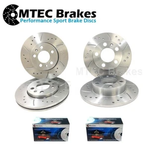 VW Caddy Van 1.6 04-15 Front Rear Brake Discs & MTEC Pads 280mm 253mm - Picture 1 of 9