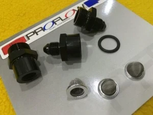 AN4 Fuel filter 30 80 150 micron Mini billet E85 inline -4AN reusable PFE608-04 - Picture 1 of 3