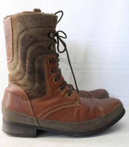 PAJAR CANADA BROWN LEATHER LACE UP SHERPA LINED WINTER BOOTS MENS 11-11.5 /44 - Picture 1 of 11