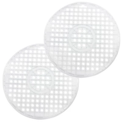 2x Spülbeckenmatte rund transparent, Ø 32 cm, Spülmatte, Spülbeckeneinlage - Bild 1 von 4