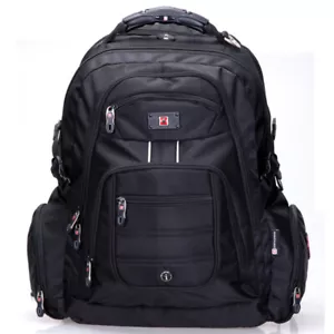 Swiss Waterproof 17'' Laptop Backpack School Backpack Travel Shoulder Bag SW9801 - Picture 1 of 11