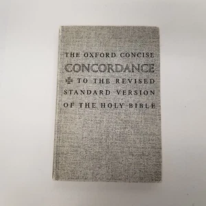 Vintage 1962 The Oxford Concise Concordance To The RSC of The Holy Bible, HC - Picture 1 of 8