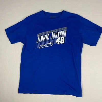 Camiseta Nascar Fanatics Jimmie Johnson #48 Adolescente Talla Grande Azul Manga Corta Foto 1 de 4