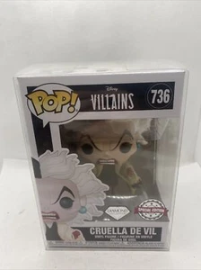 Funko Pop Villains Cruella De Vil 736 + Protector - Picture 1 of 7