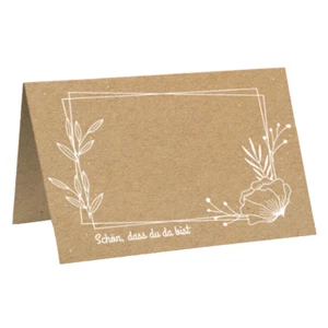 50 Tischkarten Platzkarten Hochzeit Geburtstag Kommunion Konfirmation Taufe - Bild 1 von 6