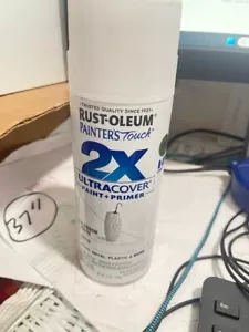 Rust-Oleum 346950 Painter's Touch 2X Spray Paint, Satin Blossom White, 8-oz. (1E - Picture 1 of 3