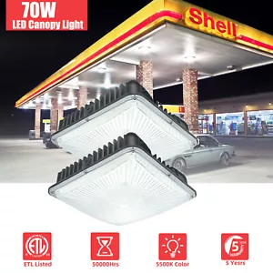 Plafoniere 70W tettoia led esterno baia alta balcone corsia parcheggio stazione di servizio - Foto 1 di 16