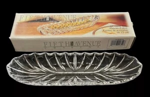 Fifth Avenue Kristall Portikus Olive Tablett 10" Schale Neu im Karton - Bild 1 von 5