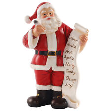 Standing Santa with List Christmas Ornament - 18cm - Room Decoration