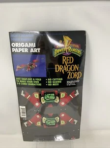 1994 Power Rangers Origami Paper Art Red Dragon Zord - Picture 1 of 8