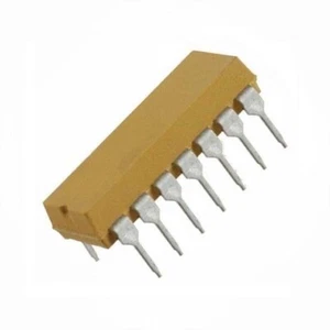 2x Bourns RESISTOR NETWORK 4114R-001-222 Array, 2.2K Ohm 2%, 2W, 14 pin DIP - Foto 1 di 1