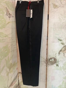 Lauren Ralph Lauren Mens Classic fit Tuxedo Dress Pants 34w/30 L Black Nos New - Picture 1 of 7