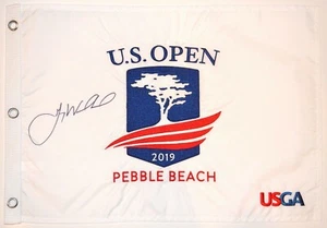 2019 US OPEN Winner - GARY WOODLAND - Signed Embroidered GOLF FLAG - Picture 1 of 3