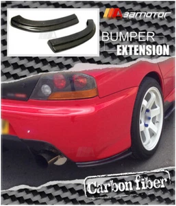 Carbon Fiber Rear Bumper Extensions fits JDM Mitsubishi Lancer Evolution EVO 9 - Picture 1 of 8