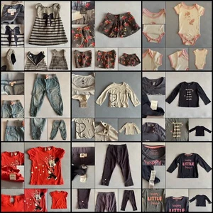 LOTTO SET 9 PEZZI ABBIGLIAMENTO BAMBINA 18 MESI AUTUNNO INVERNO VARIE MARCHE - Foto 1 di 19