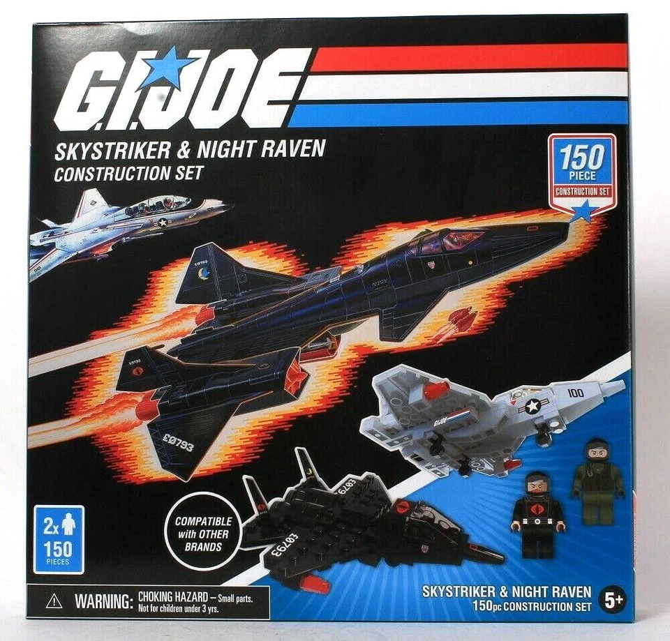 Hasbro GI Joe Skystriker & Night Raven 150 Pieces Construction Set Age 5 & Up - Image 1 of 1