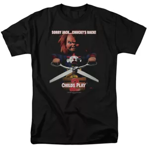 Child's Play 2 Chucky's Back Licensed Adult T-Shirt - Picture 1 of 18