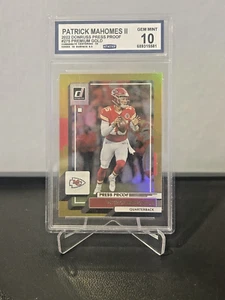 2022 Patrick Mahomes Gold Press Proof Premium GEM MINT 10 -Rare NFL MVP Card - Picture 1 of 8