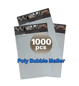 PolycyberUSA 1000 pcs #0000 Poly Bubble Envelopes Mailers (Inner 4x6) - Picture 1 of 7