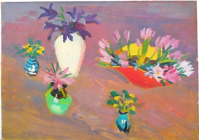 НАТЮРМОРТ, советская импрессионистская живопись/армянское современное искусство/Армения 1960-е - Изображение 1 из 4