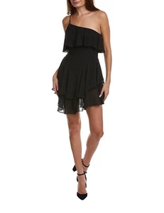 NWT~Ronny Kobo Miles Black Mini Dress - Size L Retail: 525$ - Picture 1 of 3