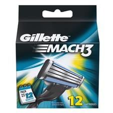 Mens Gillette MACH3 Refills  Razor Blades - 12 Cartridges