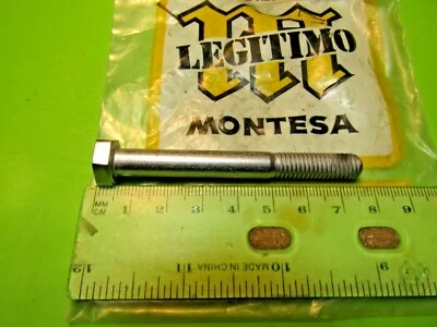 Parafuso de braçadeira Montesa La Cross 250 barra de alça p/n 23.30.012 NOS 23M 1966-1967 - Imagem 1 de 3
