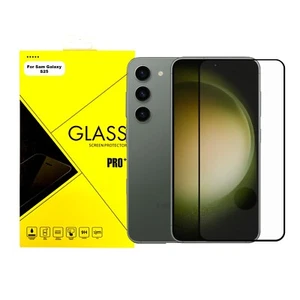Protector de pantalla de vidrio templado de cubierta completa para teléfono Samsung Galaxy S25 - Imagen 1 de 24