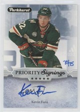 2019 Upper Deck Fall Promotion Parkhurst Priority Signings /75 Kevin Fiala Auto