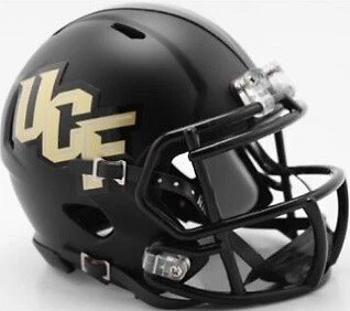 Central Florida UCF Knights Matte Black Anthracite SPEED Mini Football Helmet Cover