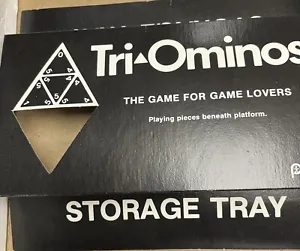 Tri-Ominos Pieces 1968 Game Storage Tray 55 Triangle Accessories - Picture 1 of 3