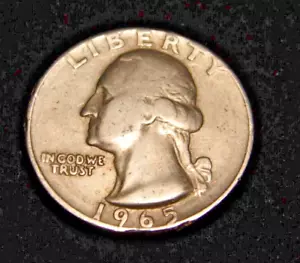 1965 Washington Quarter - No Mint Mark - Picture 1 of 6