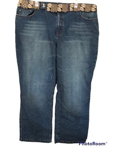 Venezia Distressed Damen Jeans Gold Verzierung Gürtellinie Größe 24 - Bild 1 von 6