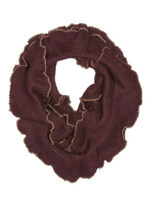 Bufanda infinita Trip con volantes metálicos para mujer Foto 1 de 4