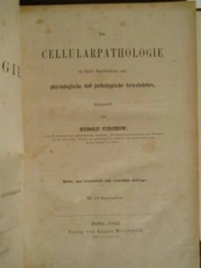 DIE CELLULARPATHOLOGIE by RUDOLF VIRCHOW, BERLIN, 1862 - Picture 1 of 5
