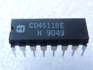 2 x Circuits Intégrés CD4511BE - Harris - Picture 1 of 1