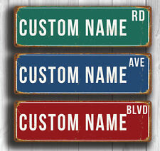 Personalized Street Sign - Vintage Style