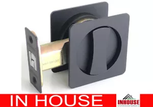 Cavity Sliding door Lock Privacy function SQ black - Picture 1 of 1