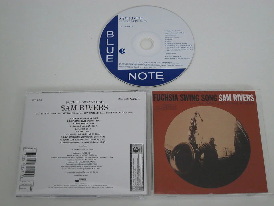SAM RIVERS/FUCHSIA SWING SONG(BLUE NOTE RECORDS 7243 5 93874 2 0) CD ALBUM - Bild 1 von 1
