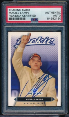 2003-04 Upper Deck MVP Maciej Lampe #230 Rc signed auto PSA/DNA tough swsw6 - Image 1 of 2